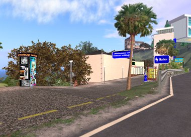 Entrance from road